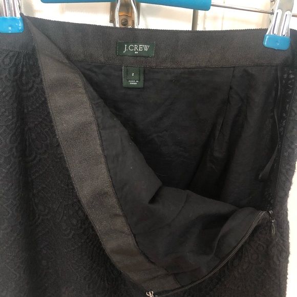 Jcrew Black Lace Skirt - Picture 2 of 5